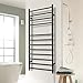 KEG Towel Warmer Wall Mounted with Built-in Timer 12 Bars Electric Stainless Steel Heated Towel Racks for Bathroom, Hot Plug-in Bath Towel Heater Matte Black