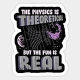 Stickers Vinyl Theoretical Physics Physicist Gift - Vinyl Stickers Laptop Decal Water Bottle Sticker Funny Sticker …55582