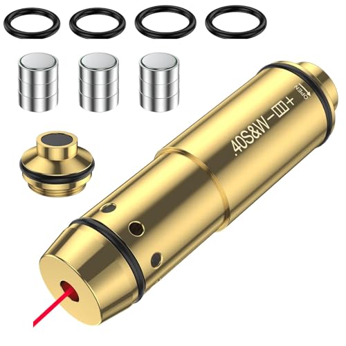 Cartucho láser .40s&w de entrenamiento para practicar tiro en seco en casa con 6 pilas