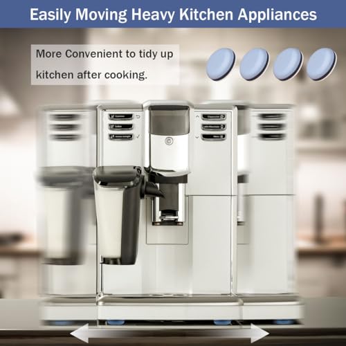Vasterqua 24Pcs Appliance Sliders, 3/4” Small Self-Adhesive Appliance Sliders for Heavy Kitchen Appliances, Slide Smooth on Countertop, Compatible with Most Kitchen Appliances
