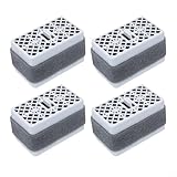 Alanmoship 4 filtri deodoranti per WC Toto S300 S350E C5 C2, elemento purificatore d'aria a carbone attivo THU6474-01, rimozione bagno, nero (4 pezzi)