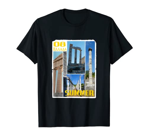 Beautiful Hellas Greece Holiday Ancient Greek Ellas T-Shirt