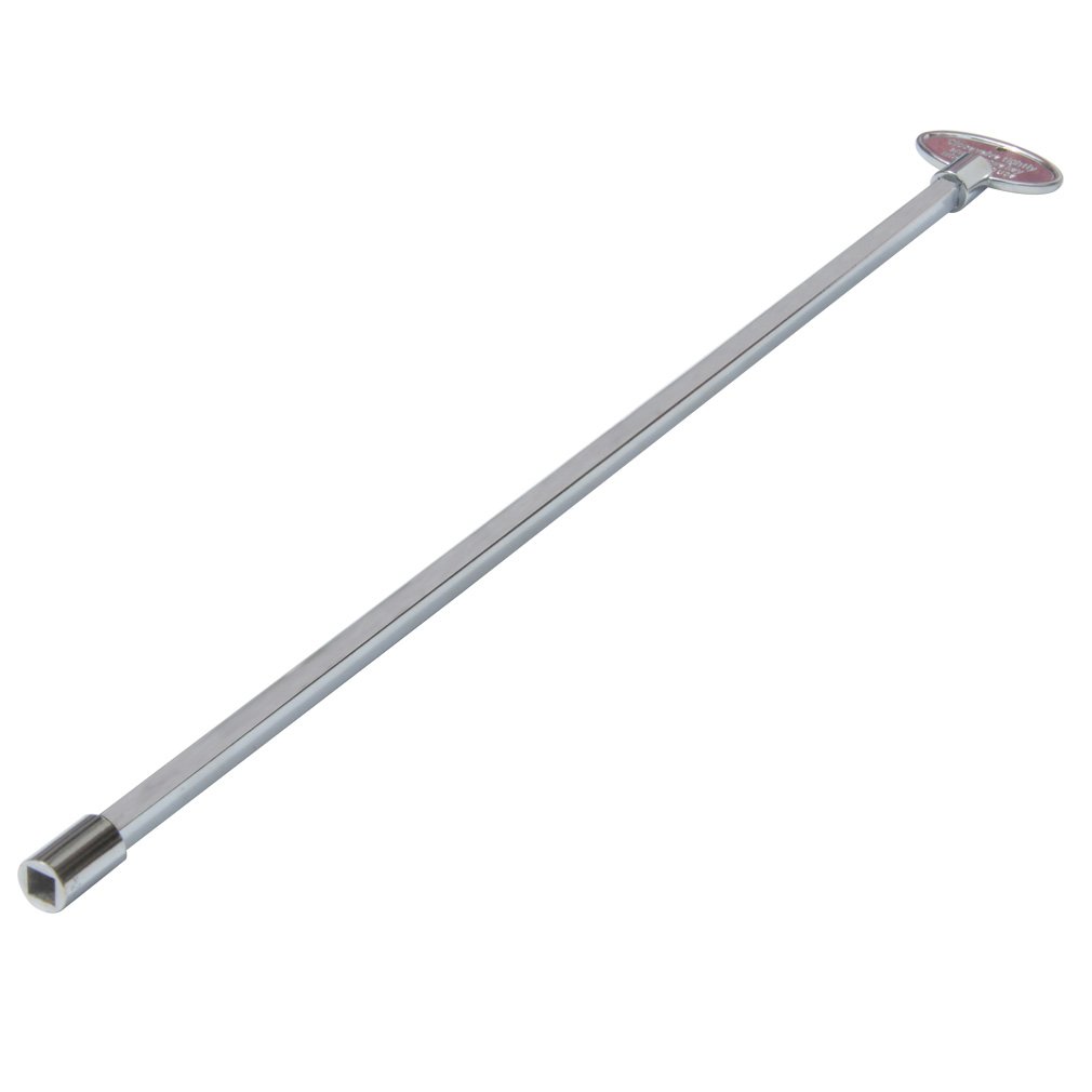 Stanbroil Universal 18-Inch Gas Valve Key, Polished Chrome