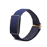 kwmobile Fascia compatibile con Polar Loop - Cinturino Smart-Watch Fitness-Tracker Nylon blu scuro ca. 14-22 cm