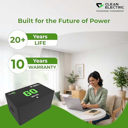 Image of LTOGO240 | LTO Inverter Battery | 12.8V /120Ah, 1440Wh | Lithium | Smart BMS, Back Up More Than 150AH Lead Acid Battery | 10 Year Warranty, 25+ Year Life