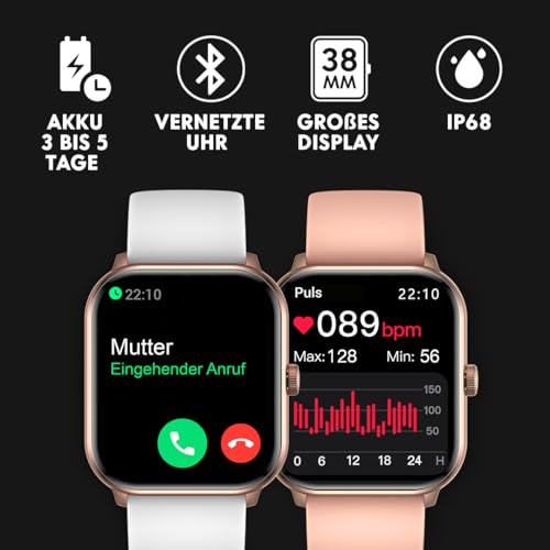 Ice-Watch - ICE smart Silver Navy - Silbergraue Smartwatch für Herren/Unisex mit Silikonarmband - 021412 (1,85") – Ansicht 6