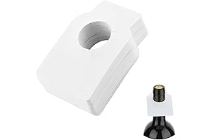 Cosmos Bottle Gift Tags: 100-Count White Double-Sided Identifiers for Wine and Beverage Bottles