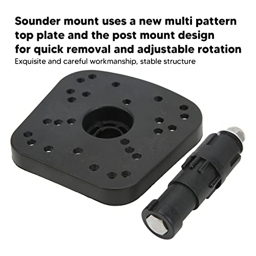 Image of Akozon Fishfinder Mount, Universal Sounder Mount Adjustable Electronic Fishfinder Mount Rotation Fish Finder Mount Bracket for Marine Electronics