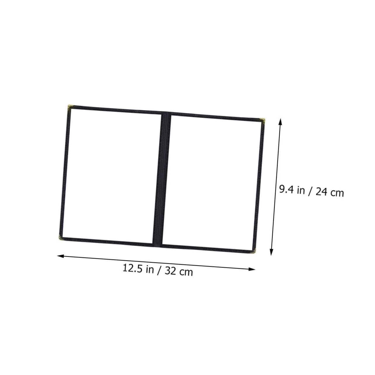 NAMOARLY 2pcs Menu Cover Double Stitched Menu Sleeves Menu Holders for Restaurant Book Protector Case Restaurant Supplies Restaurant Menu Holder Recipe Book Covers PVC Transparent