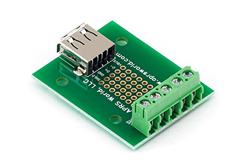USB A Jack Breakout Board to Screw Terminals