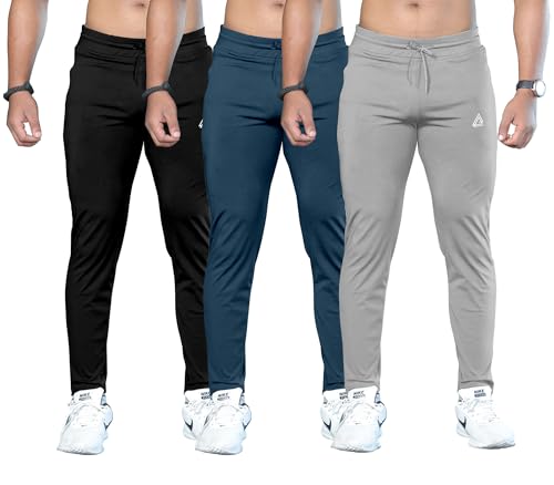 Image of FTX Men's Solid Pack of 3 Multicolor Track Pants