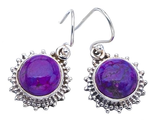 Boucles d'oreilles turquoise et argent 925 pour look bohème