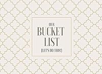 Our Bucket List (Let’s Do This!): Stylish Couples Bucket List Journal To Plan Your Adventures | Detailed Planning Pages With Space For Photos| Perfect Gift For Married Couples 1091276234 Book Cover