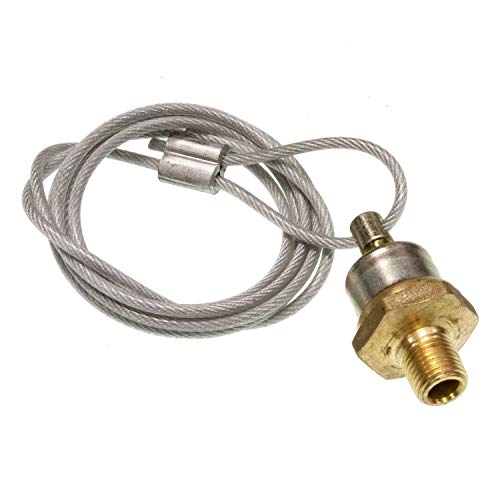 Image of World American WA01-5057 Air Brake Reservoir Manual Drain Valve 1 /4 inch NPT -48 inch Cord- Replaces Velvac 032058 Paccar 032058VEL Haldex 12104 KN21014, OE 14357 Tramec Sloan 401095 BWP M-1321 Newstar S42303