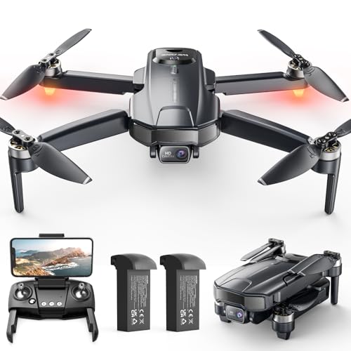 Drones with Camera for Adults 4k, WF31 GPS RC Drone FPV Foldable Quadcopter for Beginner with Brushless Motor, 5G Wi-Fi Transmission, Auto Return, Follow Me, Waypoints, 50 Min Flight Time