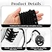 Apausvcm Thick Rope Round Shoelaces, Chunky Twisted Shoe Laces Solid Color Nylon Shoe Laces for Men Women Sneakers (Black)