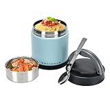 eedabros Thermo for Hot Food 33.8OZ, Vacuum Insulated Food Jar for Adults, Stainless Steel Soup Thermo Wide Mouth Leakproof Lunch Containers with Spoon for School Office