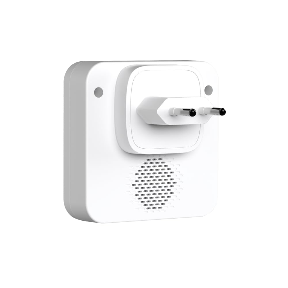 DRINGG, Sonnette connectée WiFi + RF (Bouton IP65 + Carillon intérieur), Notifications sur Smartphone, Longue portée, IP65