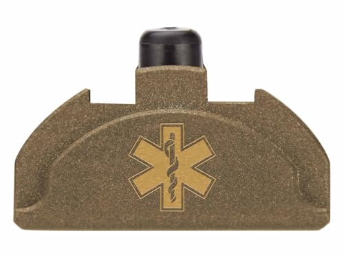 NDZ Performance Grip Plug for Glock Gen 4-5 with Backstrap – Heavyweight Brass – Fits G17 G19 G22 G23 G31 G34 G45 G47 – Cerakote Burnt Bronze Finish, EMS Star – Made in USA