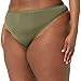 Amazon Essentials Women's Microfibre Underwear (Hipster & Thong, Available in Plus Size), Pack of 6, Dark Military Green/Rose/Soft Pink, 16