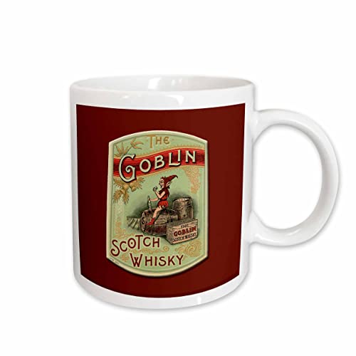 3dRose Vintage The Goblin Scotch Whisky Label 11oz Mug