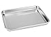 Neeshow Stainless Steel Toaster Oven Pan Tray Ovenware Professional, Heavy Duty & Healthy, Deep Edge, Superior Mirror Finish, Dishwasher Safe,Set of 3