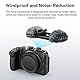 SMALLRIG Noise-Reduction Windsheild aus Nylon und Faser, mit Cold Shoe Adapter und Gummikissen für Nikon Z 30-3859