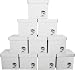 Durable Set of 10 12 inch Vinyl Record Storage Boxes - Heavy-Duty Cardboard Construction with Removable Lid - Holds Up to 90 Records Each - Built Tough for Long-Term, Secure Archival Storage - #12BC13