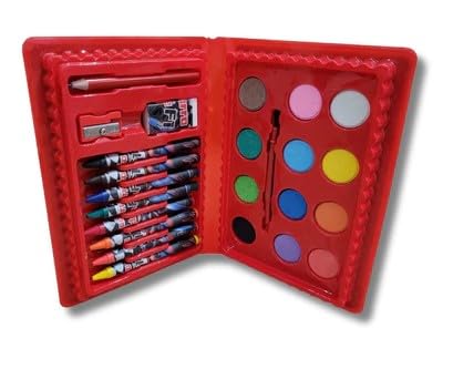 Kit Maleta Vermelha De Pintura Com 24 Peças Formula 1 Toy King TK-CR01