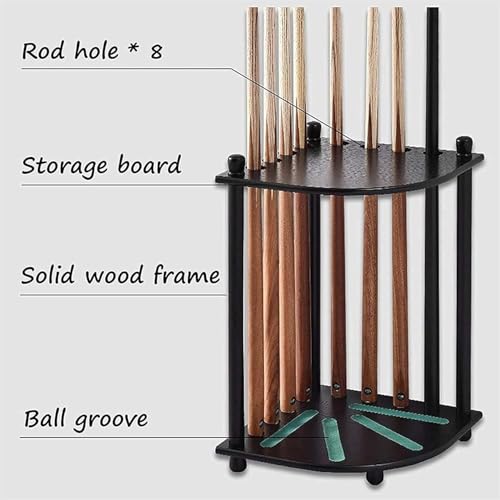 Support de billard Orgas robuste avec finition noire pour salon de jeux - 4