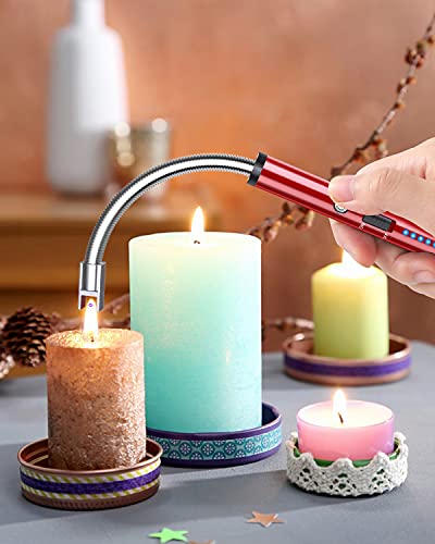 VEHHE Flexible-Neck Rechargeable Arc Lighter with Safety Lock — view 7