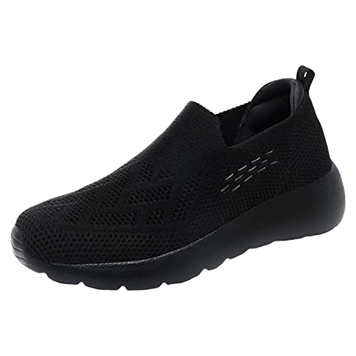 Zapatillas de deporte para mujer de planta ancha con malla cómoda y transpirable para el verano
