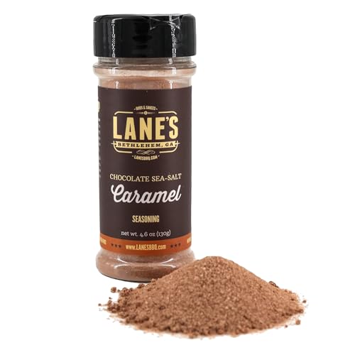 Lane's Chocolate Sea-Salt Caramel Seasoning – Delicious Dessert Seasoning | Chocolate Donut Seasoning | Sweet and Slightly Salty | All Natural | No MSG | No Preservatives | Made in the USA | 4.6 oz