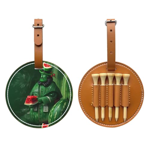 WXXWXD Patrick's Watermelon Festival Printed Golf Tee Storage Bag - Portable Storage, Easily Organize Tees