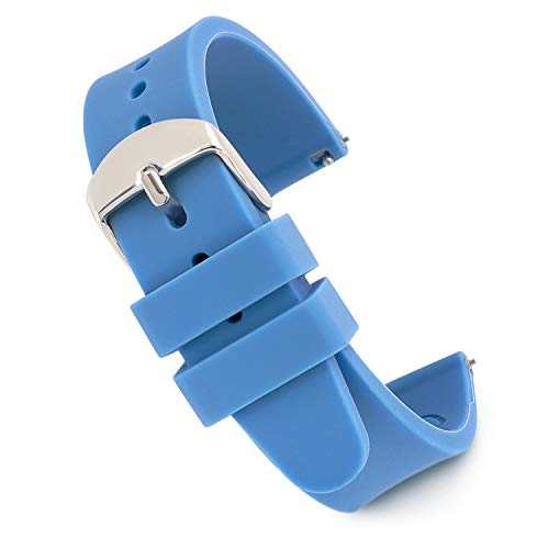 Speidel Scrub Watch 14mm Blue Silicone Rubber Band
