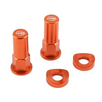 Amazon.com: Tusk Rim Lock Nut/Spacer Kit Orange For KAWASAKI
