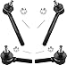 WEDOAUTO 4Pcs Front Steering Inner Outer Tie Rod End Suspension Kit Set Fit For Toyota Pickup 1979-1995 2.4L 3.0L 2WD RWD Replace# â€ŽES2374 ES2376