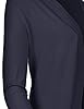 Solid Soft Stretch Longline Long Sleeve Open Front... #4