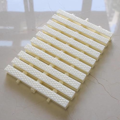 Grille de trop-plein de piscine mobile et flexible avec système de fixation robuste à 3 trous