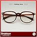 Breaksun Fashion Blue Light Blocking Glasses for Women Men Trendy Oversized Square Eyeglasses (Brown)