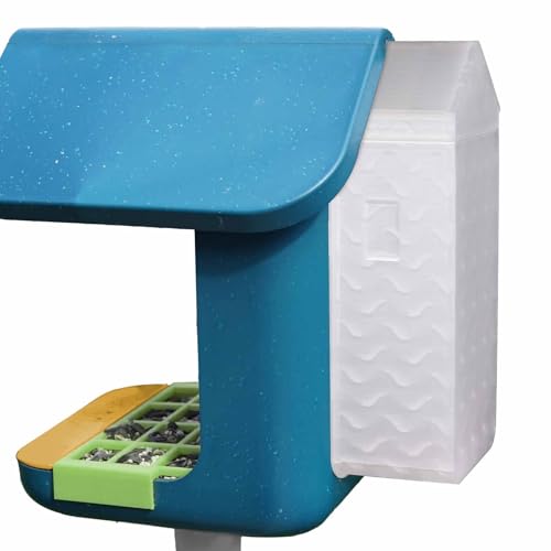 ARSTBETY XXL Thickened Bird Extended Seed Hopper for Bird Buddy Feeder, Bird Feeder Extension Bird Food Hopper Accessory