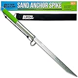 Sand Spike Boat Anchor Pole for Boats, Jet Skis, Pontoons, and Kayaks, Large and Small Slide Pole System for Shallow Water, Sandbars, Beaches, and Land with Bag for Accessories, Up to 30 Ft