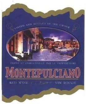 Home Brew Ohio Etiquetas de vino estilo Montepulciano