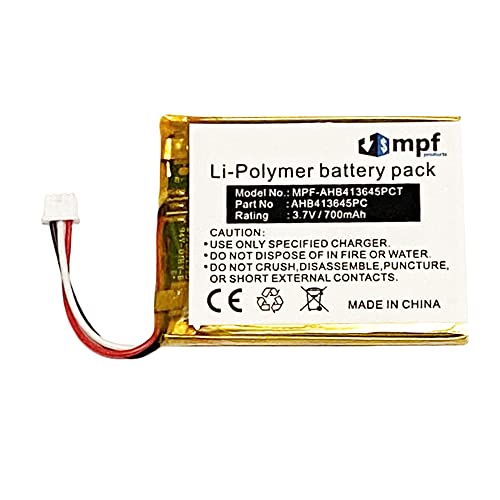 MPF Products 700mAh AHB413645PCT Battery Replacement Compatible with Sennheiser PXC 550 PXC550 Noise Cancelling Wireless Bluetooth Headphones