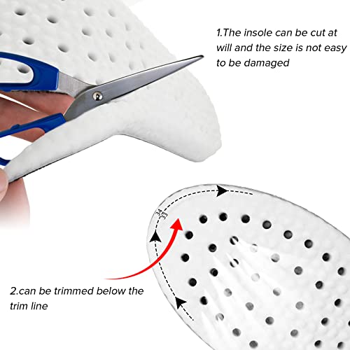 Wllhyf 1 Pairs Memory Foam Shoe Insoles, Shock Absorption Inserts Arch Support Cushioning Sports Insoles Soft Comfortable Replacement Insoles For Kid Boy Girl Relieve Foot Pain 22Cm Kids Size-Us :1-3 #TOP1