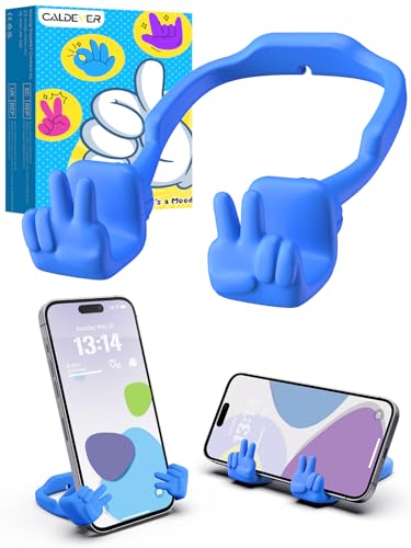 Support téléphone portable réglable signe de paix pour bureau et ado