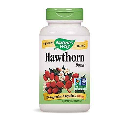 Nature's Way Premium Herbal Hawthorn Berries 1530 Mg Per Serving 180 Vcaps #TOP3