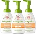 Babyganics Alcohol-Free Foaming Hand Sanitizer, Pump Bottle, Mandarin, 8.45 oz, 3 Pack