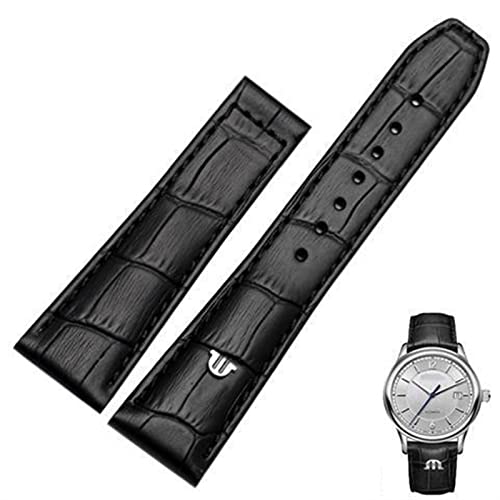 Bracelet de montre en cuir pour Maurice Lacroix accessoire chic homme au quotidien noir