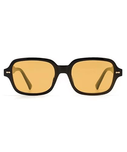 USonline911 DUPER Trendy Retro Oversized Yellow Orange Lens Sunglasses for Men and Women